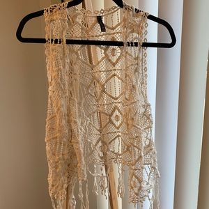 Bohemian Style Sleeveless Cardigan